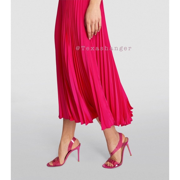 NWT Polo Ralph Lauren Pleated Midi Dress Size 2 Pink - Picture 6 of 15